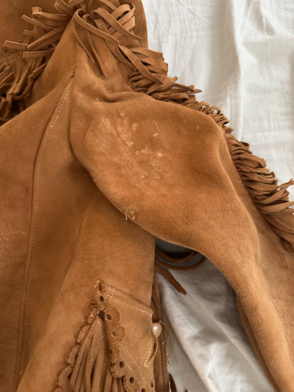 Vintage Suede Fringed Jacket - Picture 14 of 16